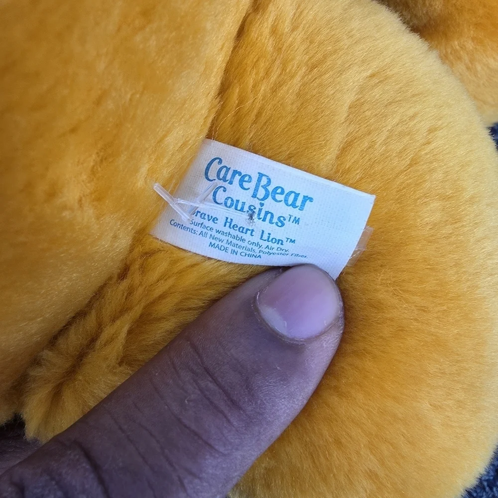 JUMBO 20” Care Bear Cousins BRAVE HEART LION Plush 2003 Rare